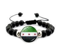 Uqezagpa Montrez votre amour pour la Syrie avec ce bracelet robuste en matériaux tissés à la main qui convient à toutes les occasions, à porter au quotidien, taille unique, Comme décrit