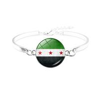 Uqezagpa Montrez votre amour pour la Syrie avec ce bracelet robuste en matériaux tissés à la main qui convient à toutes les occasions, à porter au quotidien, taille unique, Comme décrit