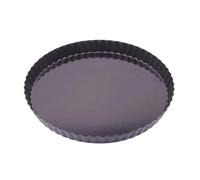 Uqezagpa Moules à tarte antiadhésifs robustes avec fond amovible pour pâtisseries, pizzas, mousses, gâteaux, quiches amovibles et antiadhésives