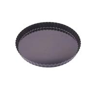 Uqezagpa Moules à tarte antiadhésifs robustes avec fond amovible pour pâtisseries, pizzas, mousses, gâteaux, quiches amovibles et antiadhésives