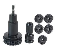Uqezagpa Nettoyeur de moyeux de roue et de surfaces de frein 6,35 mm hexagonales pour moyeu de roue et disque de frein pour nettoyage de disques de frein pour voiture, camion, rotors