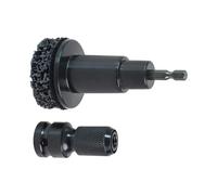 Uqezagpa Nettoyeur de moyeux de roue et de surfaces de frein 6,35 mm hexagonales pour moyeu de roue et disque de frein pour nettoyage de disques de frein pour voiture, camion, rotors