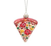 Uqezagpa Ornement artisanal en verre pour sapin de Noël avec forme abstraite moderne et finition de qualité supérieure - Usage multiple - Fournitures de fête de vacances - Idées cadeaux pour Noël