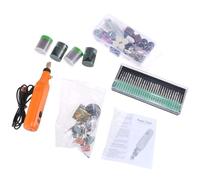 Uqezagpa Outil rotatif sans fil 3,7 V à vitesse variable - Outil rotatif multifonction - Chargement USB - Changement facile d'accessoires