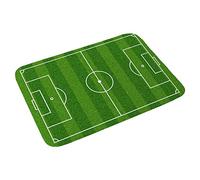 Uqezagpa Paillasson d'entrée antidérapant pour chambre à coucher, terrain de football, tapis de sol, tapis de chevet, décoration d'intérieur, tapis de sol pour terrain de football
