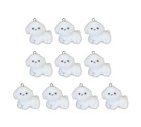 Uqezagpa Pendentif chiot en résine robuste à suspendre amusant et unique pour une fête et un pendentif floqué tendance au quotidien, taille unique, Comme décrit, Comme décrit.