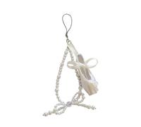 Uqezagpa Pendentif unique en forme de chaussure de ballet avec perles - Accessoire de mode - Accessoire de mode pour rendez-vous et soirée, taille unique, Comme décrit, Comme décrit.