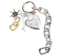 Uqezagpa Pendentif vintage en forme de cœur fabriqué à la main en alliage robuste pour les amateurs de mode et les amateurs de rétro, taille unique, Comme décrit, Comme décrit.