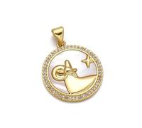 Uqezagpa Pendentifs en laiton constellations uniques pour création unique - Convient pour diverses occasions - Pendentif signe astrologique, taille unique, Comme décrit, Comme décrit.