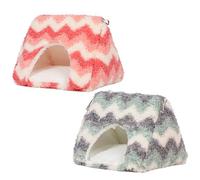 Uqezagpa Perchoir pour oiseaux - Tente de lit pour perroquets - Couverture en fourrure pour petits et grands perroquets