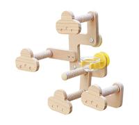 Uqezagpa Perchoirs en corde de coton pour perroquets avec base stable et option d'interaction sociale amusante