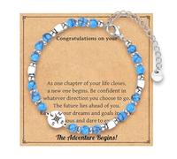 Uqezagpa Perles élégantes adaptées pour la saison de remise des diplômes et une utilisation quotidienne - Bracelet en pierres durables - Accessoire de transport quotidien, taille unique, Comme décrit