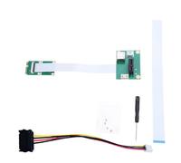 Uqezagpa Petit câble d'extension PCIE vers PCIEx1 de conversion rapide 64 Gbit/s Utilisation polyvalente Connexion horizontale/verticale Câble d'extension PCIE