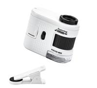 Uqezagpa Petit microscope portable avec grossissement 1000x avec éclairage LED pour évaluation de bijoux et