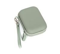 Uqezagpa Petit sac de rangement pratique en polyuréthane pour appareil photo - Coque rigide multifonction, Vert