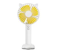 Uqezagpa Petit ventilateur de voyage rechargeable léger électrique adapté pour une utilisation en intérieur et en extérieur