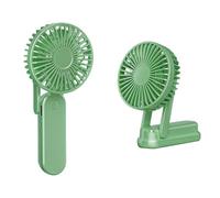 Uqezagpa Petit ventilateur électrique pliable avec batterie rechargeable USB 5000 mAh pour étudiant