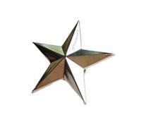Uqezagpa Pin's en forme d'étoile à cinq branches pour décoration de costume accessoire de vêtements pour homme, 3cm, Métal