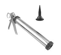 Uqezagpa Pistolet à calfeutrer professionnel en aluminium avec buse précise pour application de mastic, tâches de collage, réparation de verre à domicile