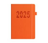 Uqezagpa Planificateur journalier 2025 annuel complet de décembre à décembre avec couverture rigide et mensuel coloré