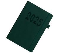 Uqezagpa Planificateur journalier 2025 annuel complet de décembre à décembre avec couverture rigide et mensuel coloré