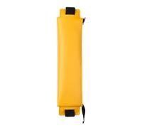 Uqezagpa Pochette en cuir avec bandes élastiques réglables avec fermeture éclair pour ordinateur portable, planificateur, journal, étudiant, jaune