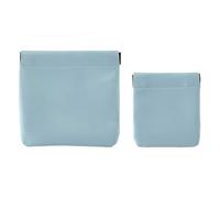Uqezagpa Pochettes de rangement robustes en polyuréthane pour accessoires de maison portables pour catapultes Designs Collectors Case avec 2 tailles, bleu clair, E