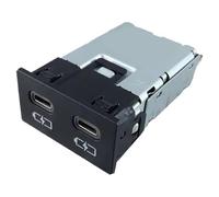 Uqezagpa Port de voiture rapide 18 W sortie 3,4 A, anti-surchauffe automobile pour véhicules modèles de véhicules Double port USB Charges