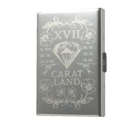 Uqezagpa Porte-cartes en métal pour cartes de crédit, cartes de visite, petits portefeuilles