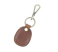 Uqezagpa Porte-cartes pratique et robuste en cuir PU - Design élégant en forme de goutte - Accessoire pour bureau, école et appartement, marron, Size 12.5x4.5cm/4.92x1.77inch