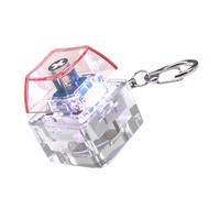 Uqezagpa Porte-clés avec testeur de touches mécanique à 1 vec éclairage LED pour réduire le stress et se détendre pour la maison ou