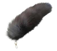 Uqezagpa Porte-clés en forme de queue de cheval - Breloque en peluche pour sac à main, sac à main -, La vraie nature de b, taille unique