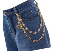 Uqezagpa Porte-clés en métal léger avec breloque décorative délicate pour sacs et jeans, One Size, Comme décrit, Comme décrit.