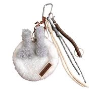 Uqezagpa Porte-clés unique en peluche pour sac ornement de sacs, accessoire pour un usage quotidien et cadeaux spéciaux pour femmes et adolescentes. Support léger, café