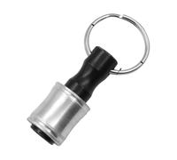Uqezagpa Porte-embout de tournevis hexagonal en acier de 6,35 mm - Changement rapide - Tige d'extension porte-clés - Adaptateur de douille