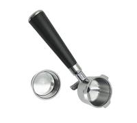 Uqezagpa Porte-filtre expresso 51 mm pour une distribution uniforme de la pression - Panier filtrant à trois oreilles avec partie inférieure pour machine à café - Panier filtrant en acier inoxydable