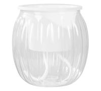 Uqezagpa Pots d'échantillons vides en forme de citrouille - Pot de fleurs de stockage vide épais - Niveaux d'eau visibles - Pots de fleurs en forme de citrouille