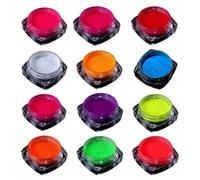 Uqezagpa Poudre fluorescente 12 couleurs tendance pour activités artisanales, sans danger pour les étudiants et les amateurs