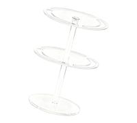 Uqezagpa Présentoir à bijoux double couche en acrylique pour occasions spéciales