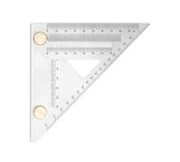 Uqezagpa Règle carrée en acier pour le travail du bois - Outil de marquage de précision - Règle de mesure avec échelle transparente pour menuisier et