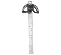 Uqezagpa Règle d'angle de traçage du bois, rapporteur d'angle avec règle de marquage en acier inoxydable de 20,3 cm, travail du bois