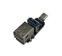 Uqezagpa Répartiteur d'extension de type C vers USB 3.0 1 voie et module USB 2.0 2 voies 5 Gbit/s Vitesse de transfert pour ordinateur portable et tablette Module USB C