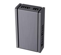 Uqezagpa Répartiteur USB 2.0 compact, extension à 4 ports avec entrée d'alimentation stable pour plusieurs appareils