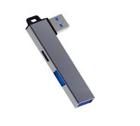 Uqezagpa Répartiteur USB 3.0 compact USB 3.0 vers type C et adaptateur USB avec trou de suspension pour une extension facile