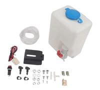 Uqezagpa Réservoir de lave-glace automatique 1,5 L Capacité 12 V Moteur pour capots Montage sécurisé Systèmes de pulvérisation Accessoires Réservoir de nettoyage de pare-brise de voiture