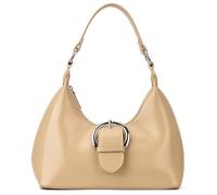 Uqezagpa Sac à bandoulière contemporain en polyuréthane avec sangle réglable, sac à main tendance pour le travail, les trajets en hiver, sac de soirée, kaki