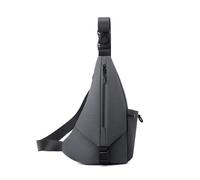 Uqezagpa Sac à bandoulière de nuit pour homme, grande capacité, tendance, réfléchissant, imperméable, sac de voyage, sac de sport, gris, One Size