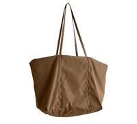 Uqezagpa Sac à bandoulière décontracté pour femme - Sac à main assorti - Grande capacité - Étudiant - École - Voyage - Sac à main de grande capacité en nylon - Pour faire du shopping, marron, One Size