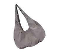 Uqezagpa Sac à bandoulière élégant en nylon - Design décontracté - Sangle confortable - Léger - Pour un usage quotidien - Élégant sac à bandoulière, gris