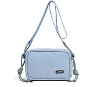 Uqezagpa Sac à bandoulière pour femme, petit sac à main carré, couleur unie, petit sac à bandoulière carré japonais pour fille, bleu, One Size